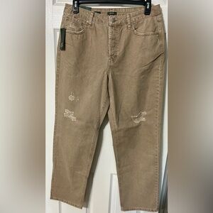 Wild Fable High-Rise Straight Distressed Tan EasyRigid Women’s Jeans